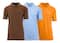 Galaxy By Harvic Short Sleeve Men's Pique Polo Shirt 3 Pack